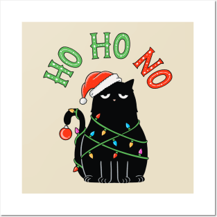 Cat Christmas no Posters and Art